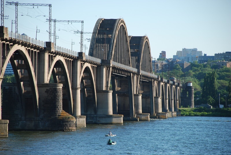 Мерефо-Херсонский мост Днепр